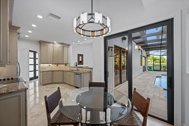 Dining room, Interior, Kitchen, Pendant Lights, Recessed Lighting