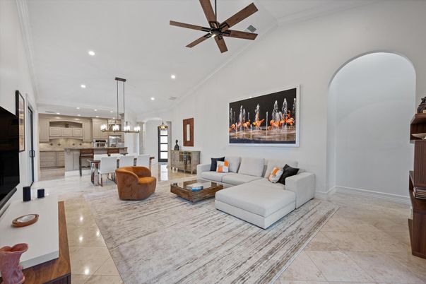 Dining room, Interior, Kitchen, Living room, Pendant Lights, Recessed Lighting
