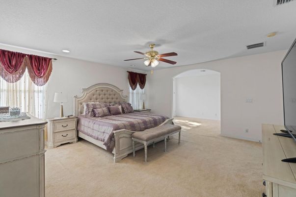 Bedroom, Interior, Recessed Lighting