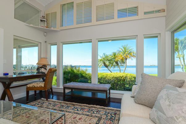 Interior, Sun Room, Water, Wood Texture Flooring