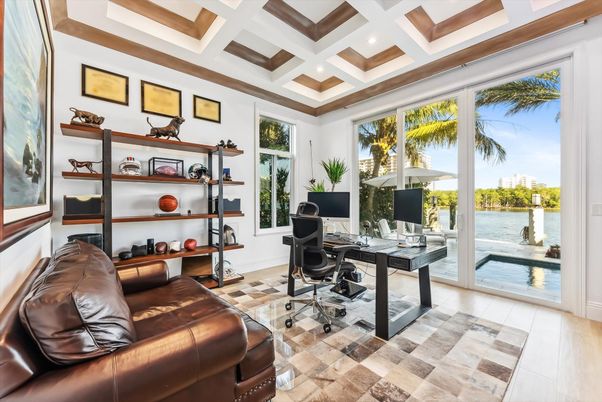 Home Office, Interior, Recessed Lighting, Water