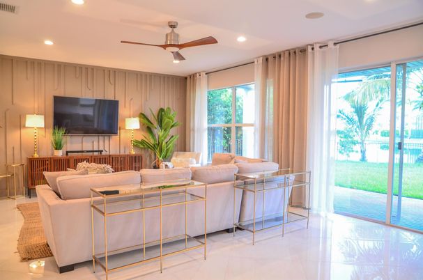 Interior, Living room, Recessed Lighting