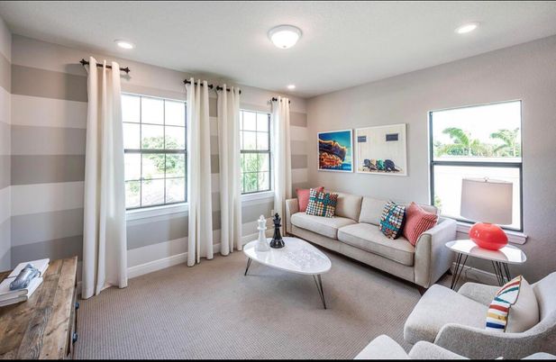 Interior, Living room, Recessed Lighting