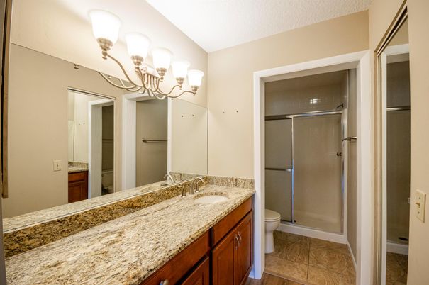 Bathroom, Dual Sink Vanities, Glass Shower, Interior