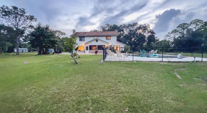 Backyard, Exterior, Playground, Pool