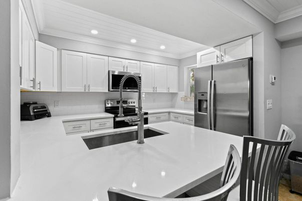 Interior, Kitchen, Recessed Lighting, Stainless Steel Appliances
