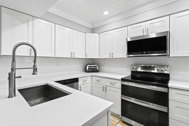 Interior, Kitchen, Recessed Lighting, Stainless Steel Appliances