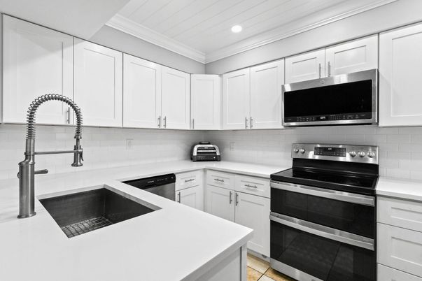 Interior, Kitchen, Recessed Lighting, Stainless Steel Appliances