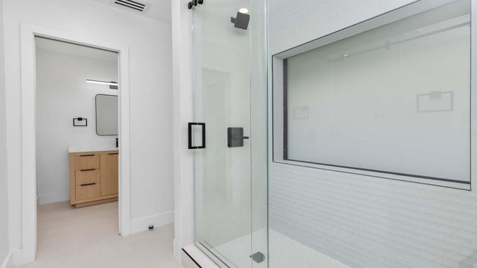 Bathroom, Glass Shower, Interior