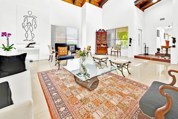 Interior, Living room, Wooden Beams