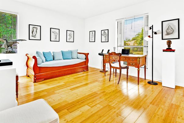 Home Office, Interior, Wood Texture Flooring