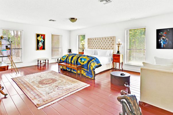 Bedroom, Interior, Wood Texture Flooring