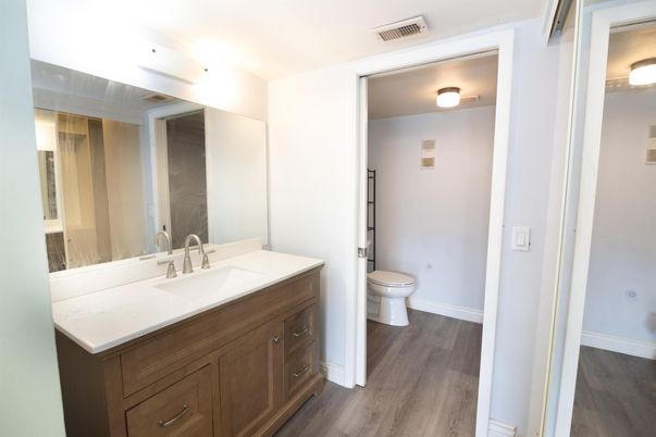 Bathroom, Interior, Wood Texture Flooring