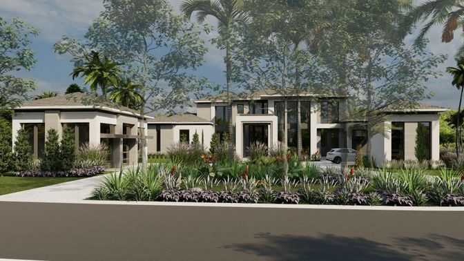 Exterior, Facade, Mediterranean
