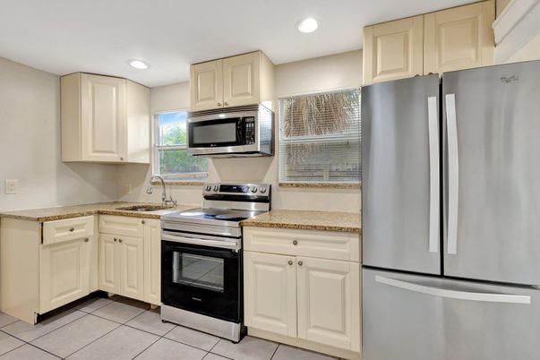 Interior, Kitchen, Recessed Lighting, Stainless Steel Appliances