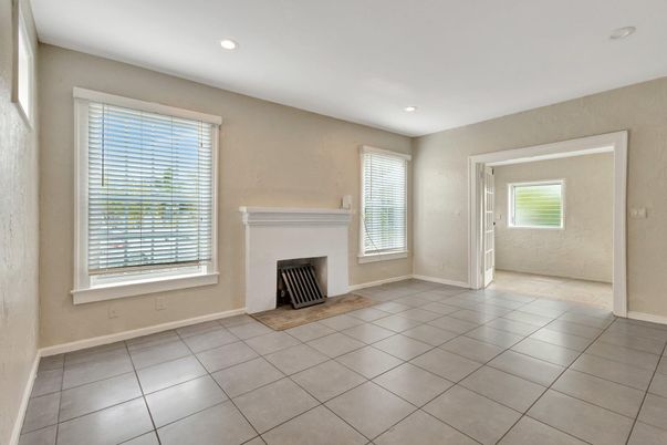 Empty room, Fireplace, Interior, Recessed Lighting