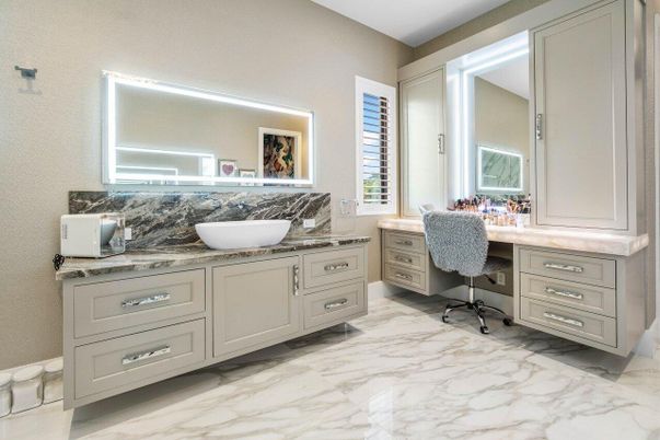 Bathroom, Dual Sink Vanities, Interior, Marble