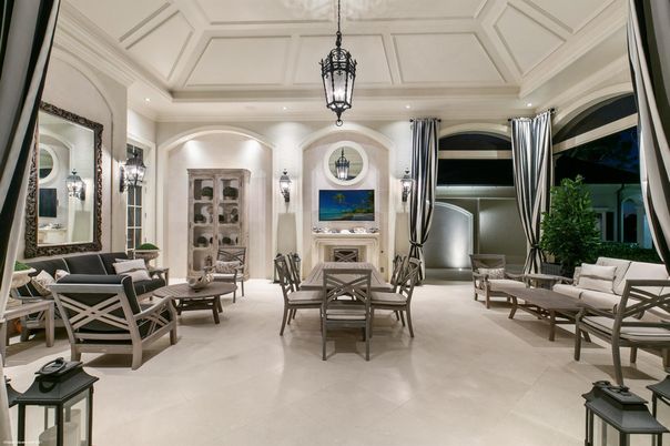 Dining room, Fireplace, Interior, Living room, Pendant Lights, Recessed Lighting