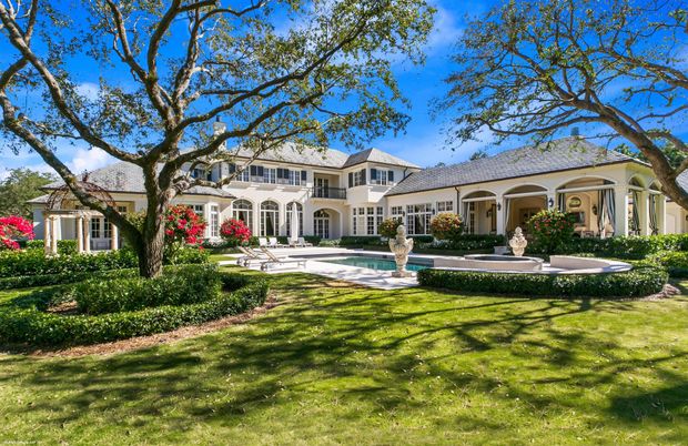 Backyard, Exterior, Facade, Pool, French Provincial
