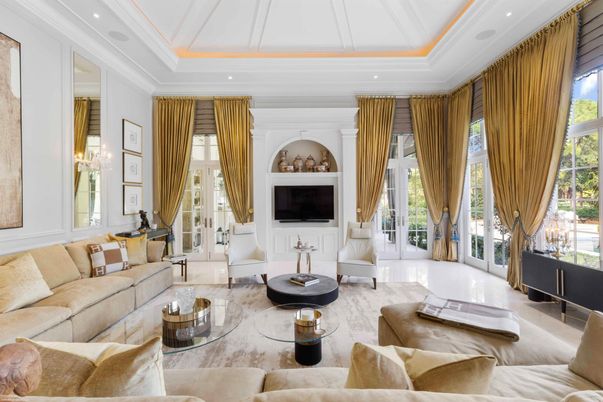 Interior, Living room, Recessed Lighting