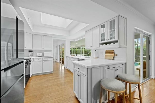 Interior, Kitchen, Wood Texture Flooring