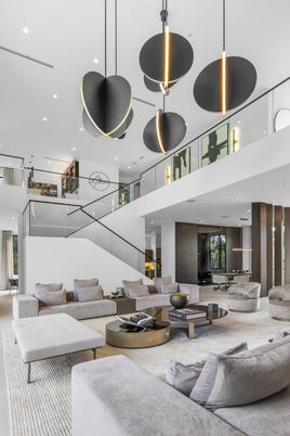Interior, Living room, Pendant Lights, Recessed Lighting
