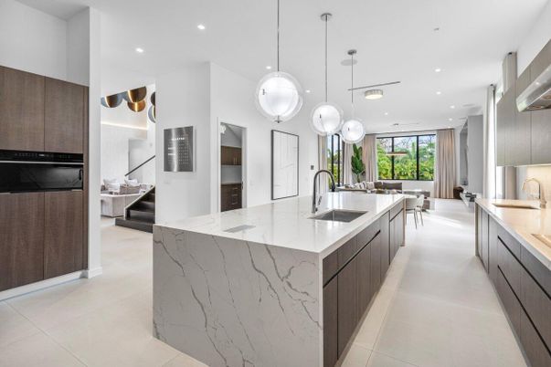Interior, Kitchen, Pendant Lights, Recessed Lighting, Stainless Steel Appliances