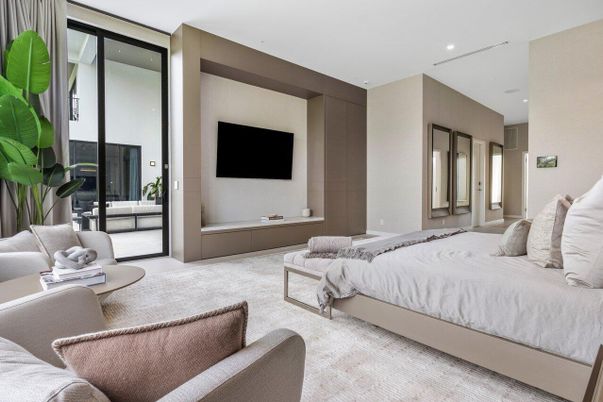 Bedroom, Interior, Recessed Lighting