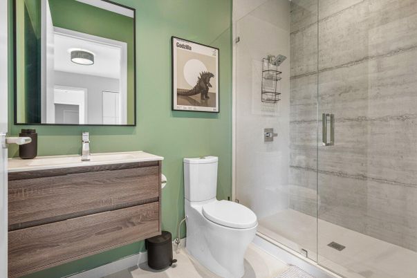 Bathroom, Glass Shower, Interior