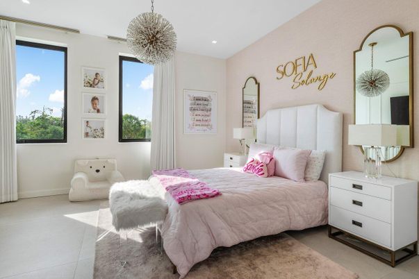 Bedroom, Interior, Pendant Lights, Recessed Lighting