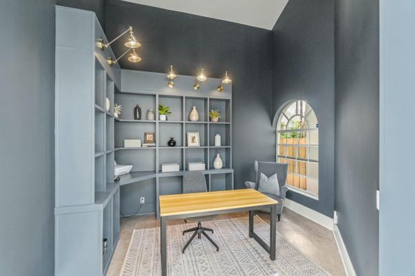 Home Office, Interior, Wood Texture Flooring