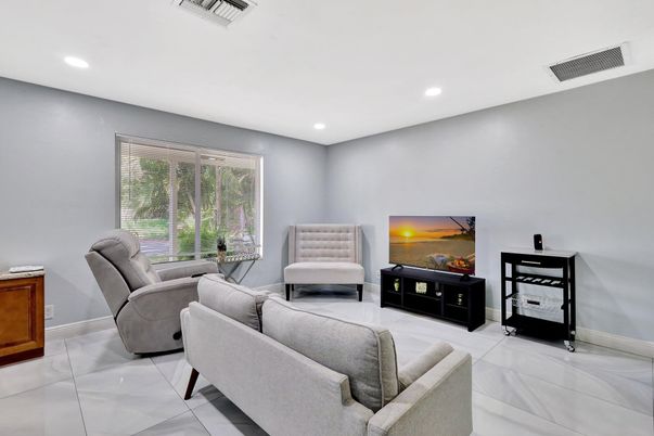 Interior, Living room, Recessed Lighting