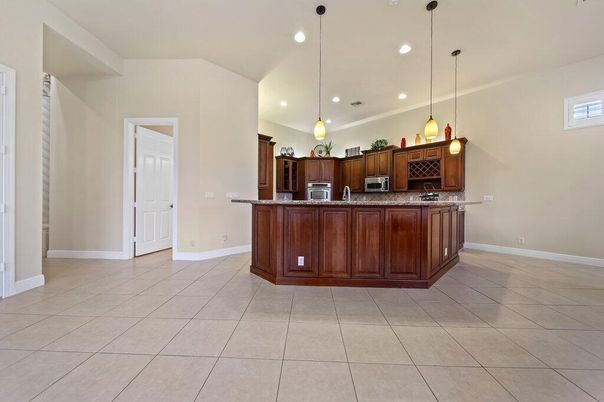 Interior, Kitchen, Pendant Lights, Recessed Lighting, Stainless Steel Appliances