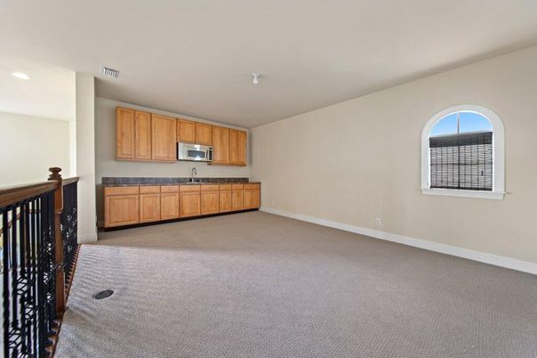 Empty room, Interior, Kitchen, Recessed Lighting