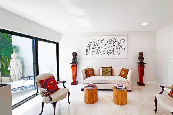 Interior, Living room, Recessed Lighting