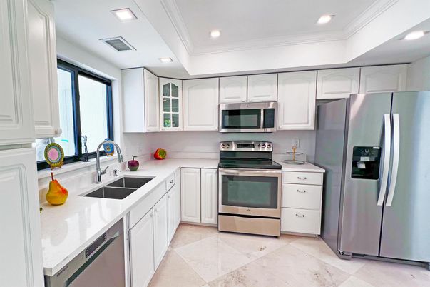 Interior, Kitchen, Recessed Lighting, Stainless Steel Appliances