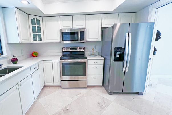 Interior, Kitchen, Recessed Lighting, Stainless Steel Appliances