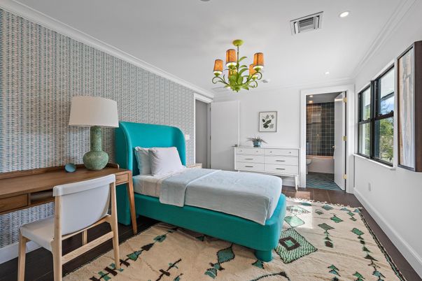 Bedroom, Interior, Recessed Lighting
