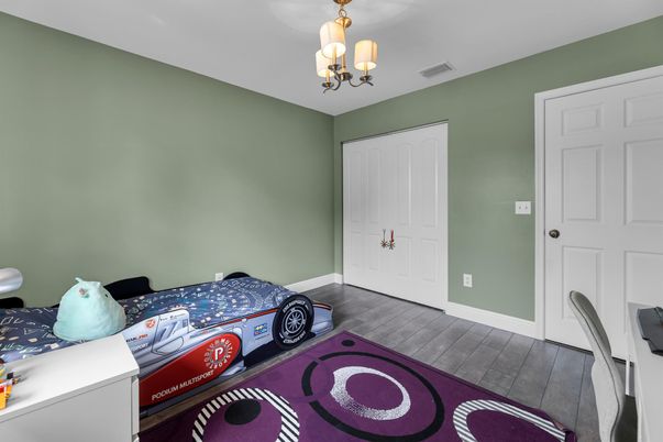 Bedroom, Chandelier, Dining room, Interior, Wood Texture Flooring
