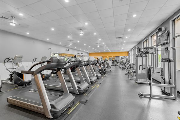 Fitness Equipment, Gym, Interior, Recessed Lighting