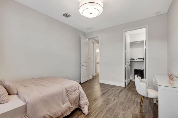 Bedroom, Interior, Wood Texture Flooring