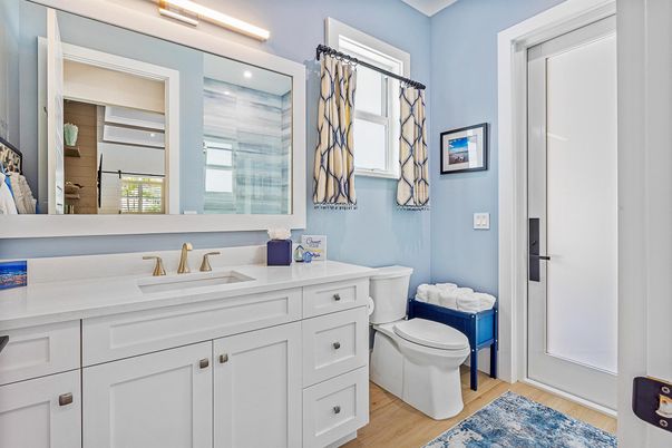 Bathroom, Interior, Wood Texture Flooring