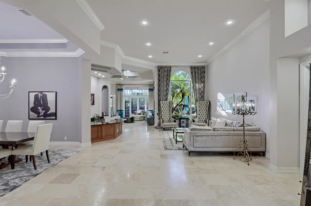 Dining room, Interior, Living room, Recessed Lighting