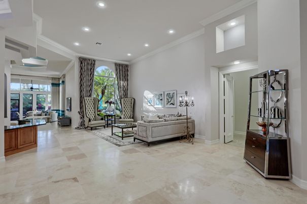 Interior, Living room, Recessed Lighting
