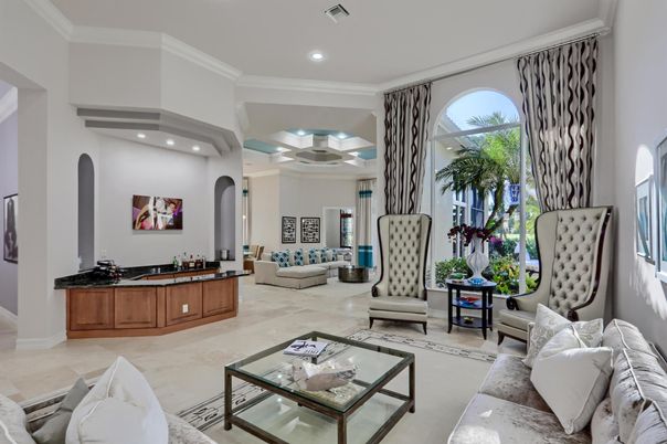 Interior, Living room, Recessed Lighting