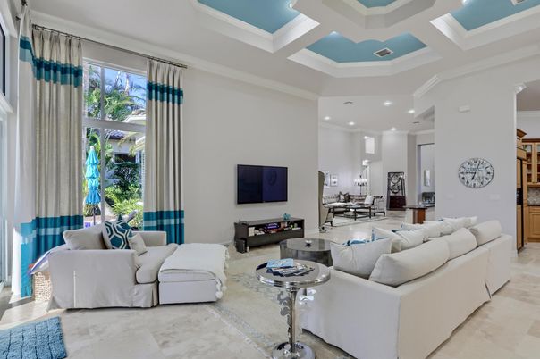 Interior, Living room, Recessed Lighting