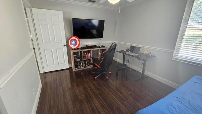 Home Office, Interior, Wood Texture Flooring
