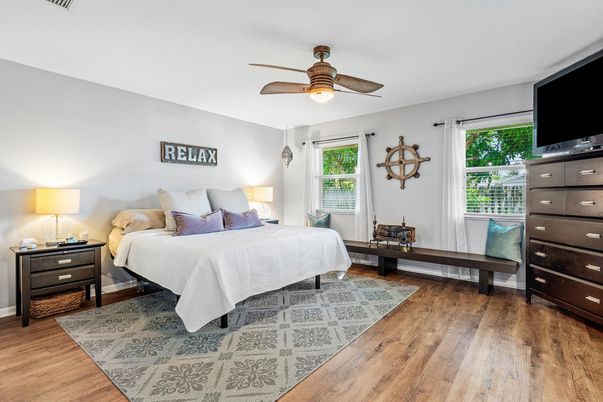 Bedroom, Interior, Wood Texture Flooring