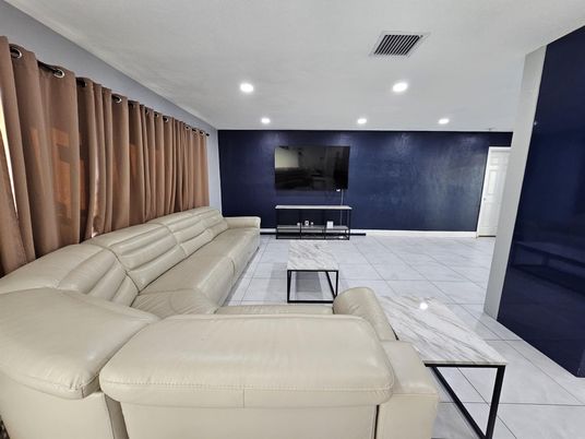 Interior, Living room, Marble, Recessed Lighting