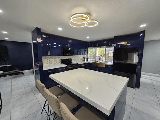 Dining room, Interior, Kitchen, Pendant Lights, Recessed Lighting